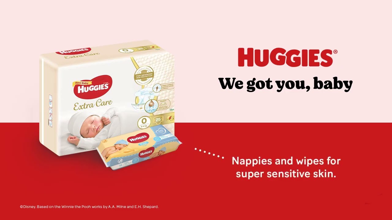 Huggies® Extra Care & Natural Wipes for sensitive skin 