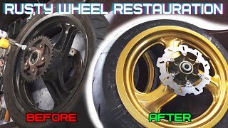 Bike wheel Restauration (26 year old) | RS 125 REBUILD [Part 4]