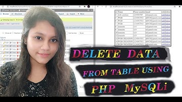 💻Delete data from table using  PHP & MySQL || Database records.||very useful video