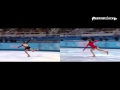 Video analysis / comparison / Triple lutz:  Yuna Kim vs Yulia Liptnitskaya