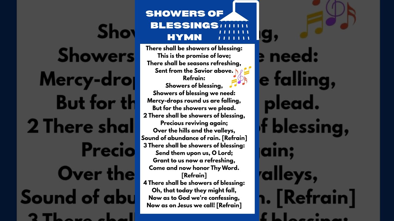 HYMN FOR TODAY SHOWERS OF BLESSING Hymn Sundayworshipservice Worship Shorts Christiansongs