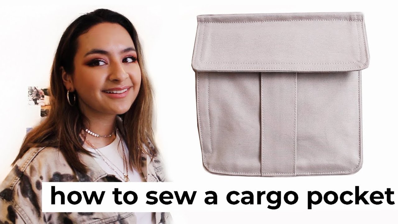how to sew a flat cargo pocket (2 in 1) 