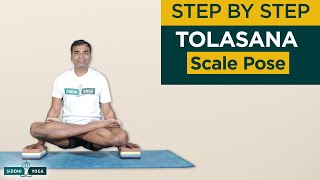 Tolasana (Scale or Lifted Lotus Pose) Benefits, How to Do by Yogi Ritesh - Siddhi Yoga