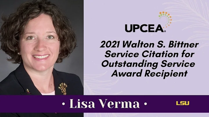 Lisa Verma | Walton S. Bittner Service Citation for Outstanding Service Award