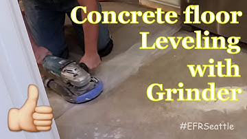 Leveling Uneven Concrete with Grinder