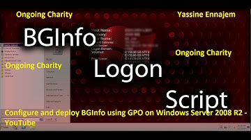 Configure and deploy BGInfo using GPO on Windows Server 2008 R2