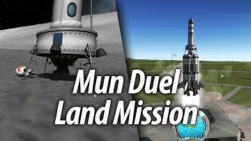 Mun Landing on Two Biomes (Beginner Tutorial: Part 8) - Kerbal Space Program (KSP) 1.1 Stock Career