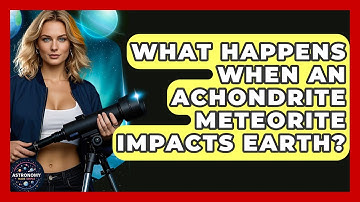 What Happens When An Achondrite Meteorite Impacts Earth? - Astronomy Made Simple