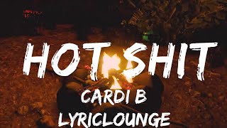 Cardi B - Hot Shit (Lyrics) feat. Kanye West \& Lil Durk  | 30mins with Chilling music