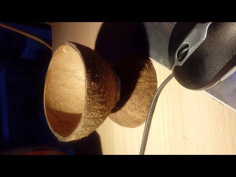 Как сделать тарелку из кокоса