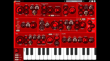 REDSHRIKE Synthesizer by iceWorks Quick Play Demo for the iPad