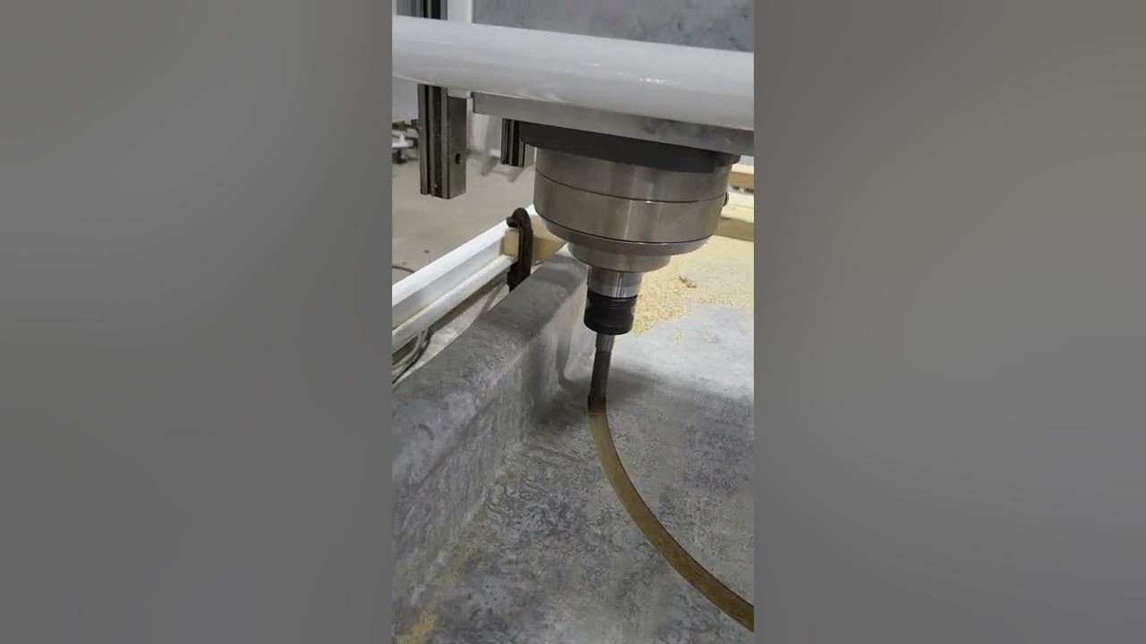 CNC laminate countertop cutout. RYR Corp YouTube
