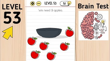 Brain Test Level 53 We Need 9 Apples
