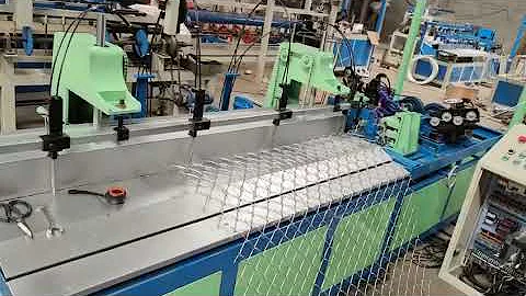 3m width double wire Full automatic chain link fence machine