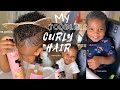 How to: styling my TODDLERS SHORT CURLY HAIR feat. CAMILLE ROSE products