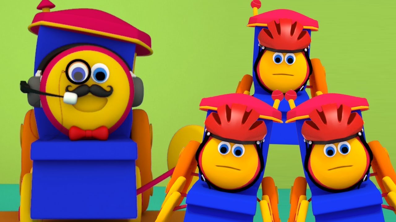 Bob le train | cinq petits bébés | sautantes rimes pour enfants | rime en français | 5 Little Babies