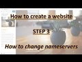 How to create a website - Step 3 - How to change nameservers