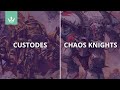 Custodes vs Chaos Knights - 2000pt Warhammer 40k battle report