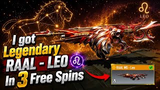 I got Legendary RAAL - LEO ♌ In 3 Free Spins 😁 #codm #codmobile 