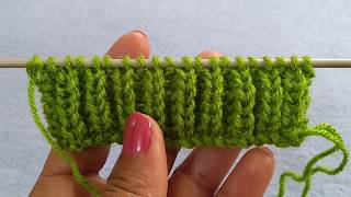 Knit Fisherman's Rib Stitch