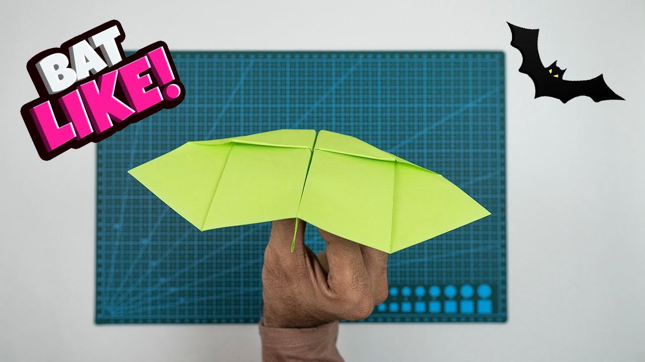 How To Make a Paper Plane Like a Bat! Paper Airplane That Looks and