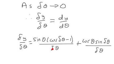 Differentiation of sine from first principles