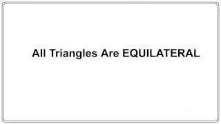 All triangles are equilateral