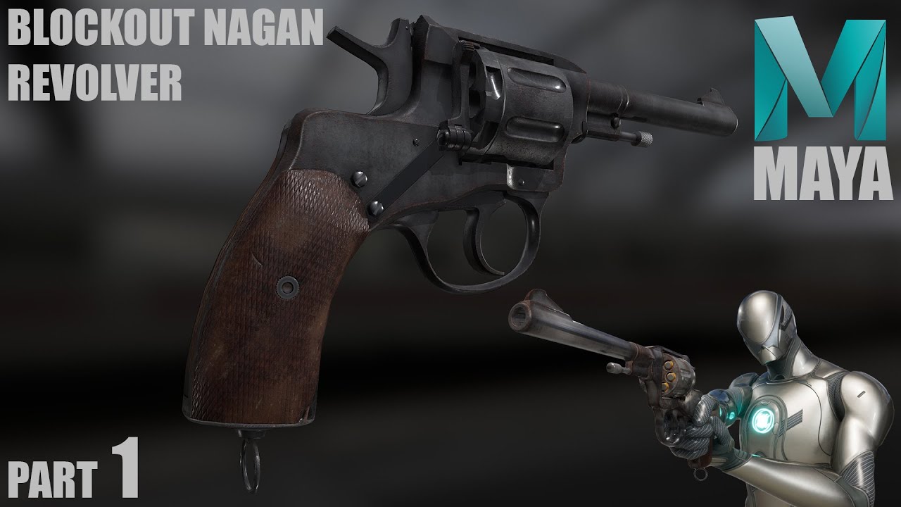 Part 1 - Speed Art | Creating a Realistic Nagant Revolver in Autodesk ...
