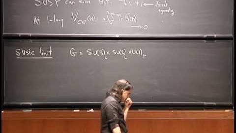 SUSY and Particle Physics, Part 2 - Nima Arkani-Hamed