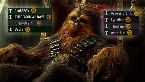 Competitive 4v4 Fighting a TOP RANKED CHEWIE | HvV #1437 | Star Wars Battlefront 2