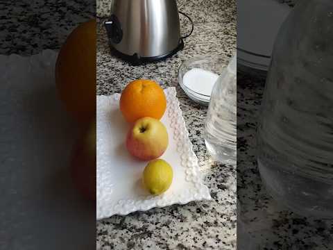 عصير التفاح والبرتقال والليمون سهل وسريع التحضير وبكمية وفيرة