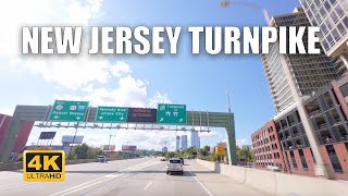 New Jersey Turnpike Driving Tour | Hoboken to New Brunswick | 4K HDR