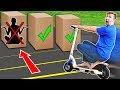 RUN OVER Hiding Person in the Box Challenge! RUN OVER Hiding Person in the Box Challenge!