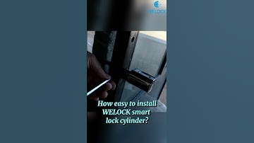 How easy to install WELOCK smart lock cylinder? #welock #smartlock#diy #diyhomedecor #installation