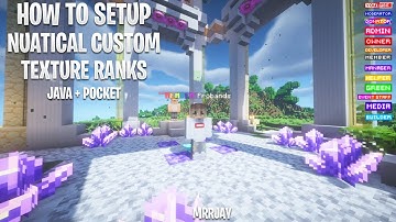 How To Setup Nautical Custom Rank Textures Java + Pocket For Free in Minecraft