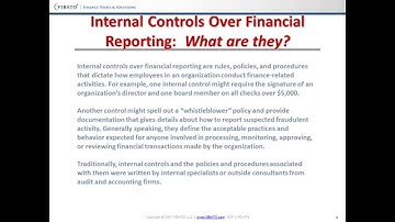 What Nonprofits Need To Know About Internal Controls Video