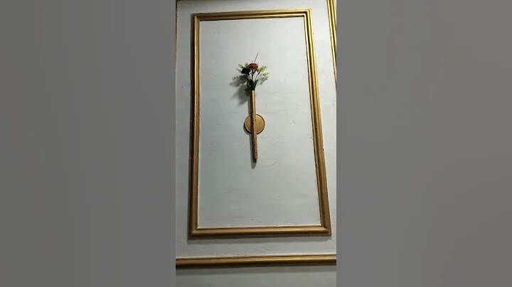 DIY Vase using Cardboard Roll #diy #craft #trending #shorts