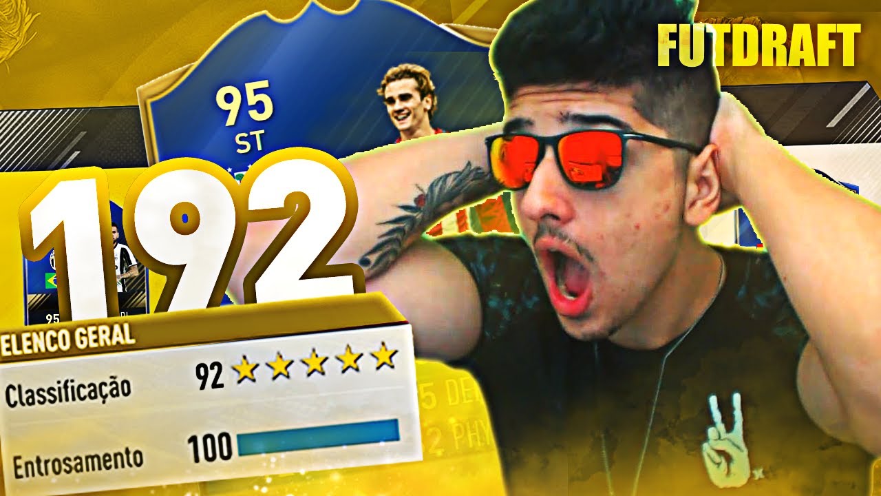 fifa ultimate team 18 FIFA 17 FUT DRAFT - FINALMENTE CONSEGUI O 192 E JOGUEI COM O TIME !!! 😨😱