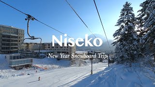 New Year Snowboard Breaks EP.2 | Niseko Japan | Silent Vlog