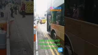 KMB AVBWU417 TN1364 blown up its glass panel