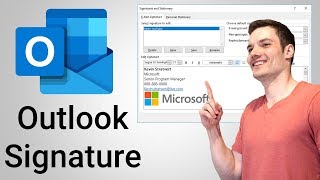 how to add signature in outlook