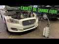 The easiest way to change the oil in a Jaguar XJ / X351!!