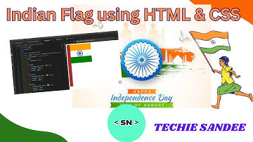 Indian Flag using HTML | CSS | HAPPY INDEPENDENCE DAY