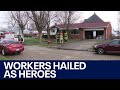 Person saved from fire by sanitation workers in Michigan