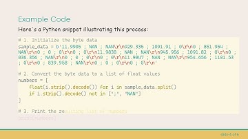 Efficiently Convert Byte Values to Numeric in Python