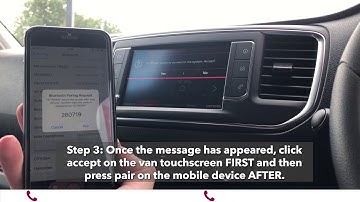 How To Connect/Pair Your Mobile Device To Your Citroen Dispatch Van