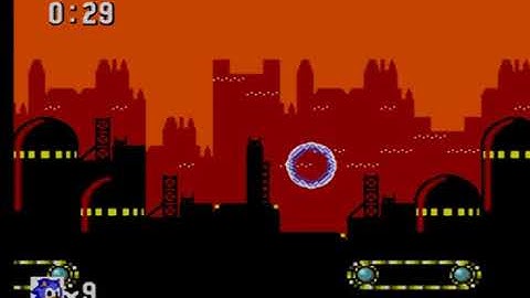Sonic the Hedgehog  (Master System) Scrap Brain Zone - act 1 - Gameplay