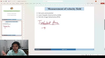 Eighth live session on Experimental Methods in Fluid Mechanics