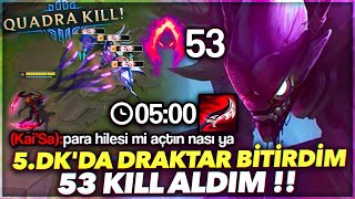 GÖRDÜKLERİNİZE ŞAŞIRMAYIN !! DAKİKA 5'DE DRAKTAR BİTİRDİM !! 53 KİLL ALDIM KHA'ZİX | Ogün Demirci