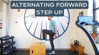 Alternating Forward Step Up for Runners